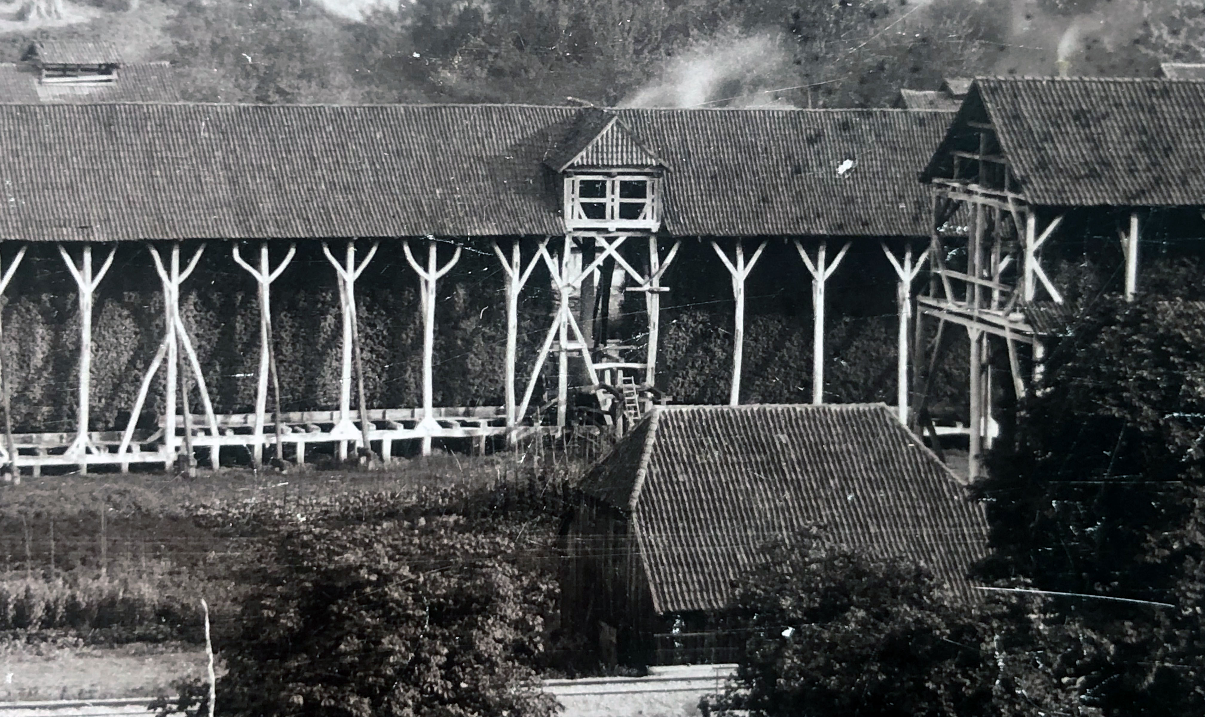 Gradierwerk-Paar im Ort Bad Salzdetfurth