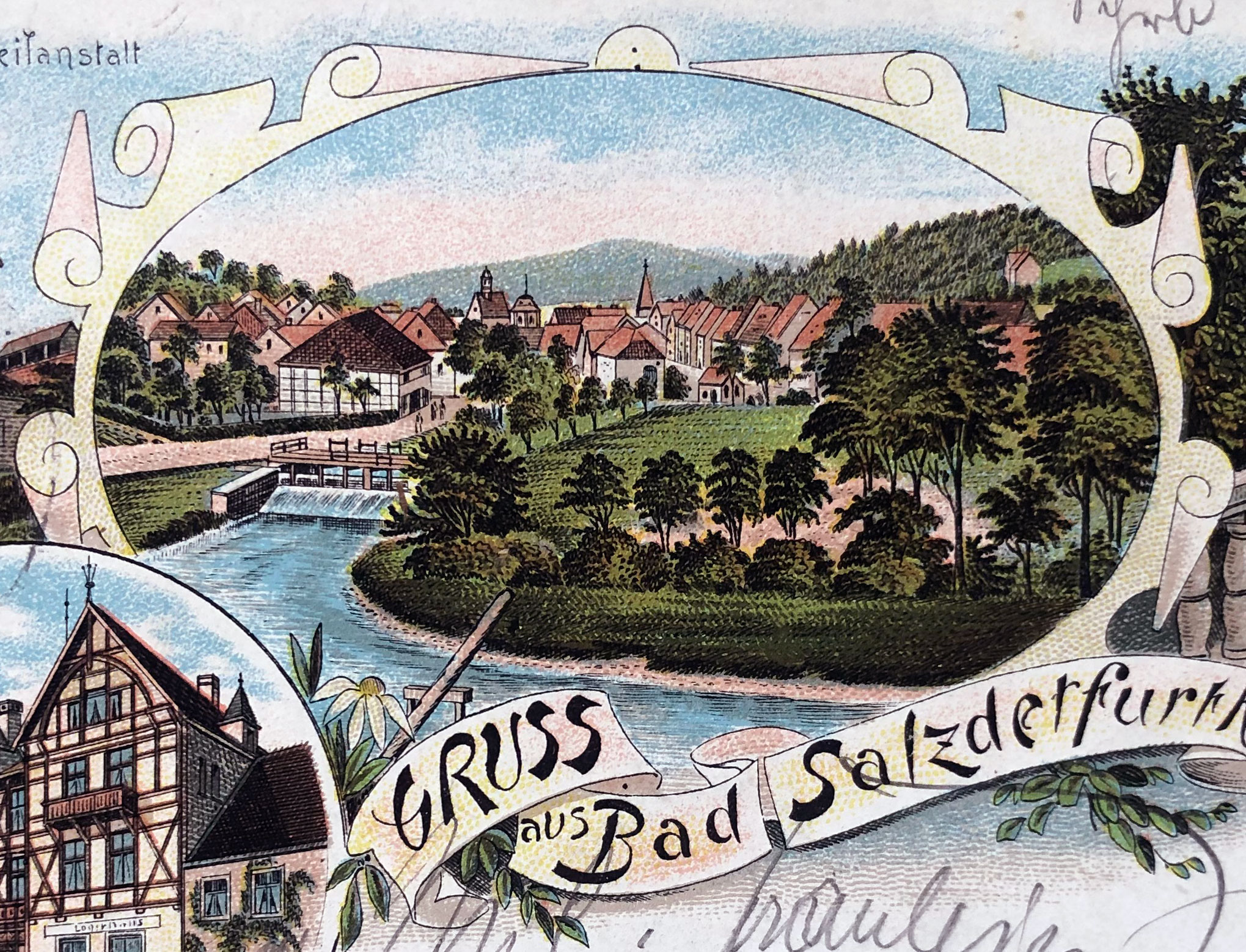 Gradierwerk-Paar im Ort Bad Salzdetfurth