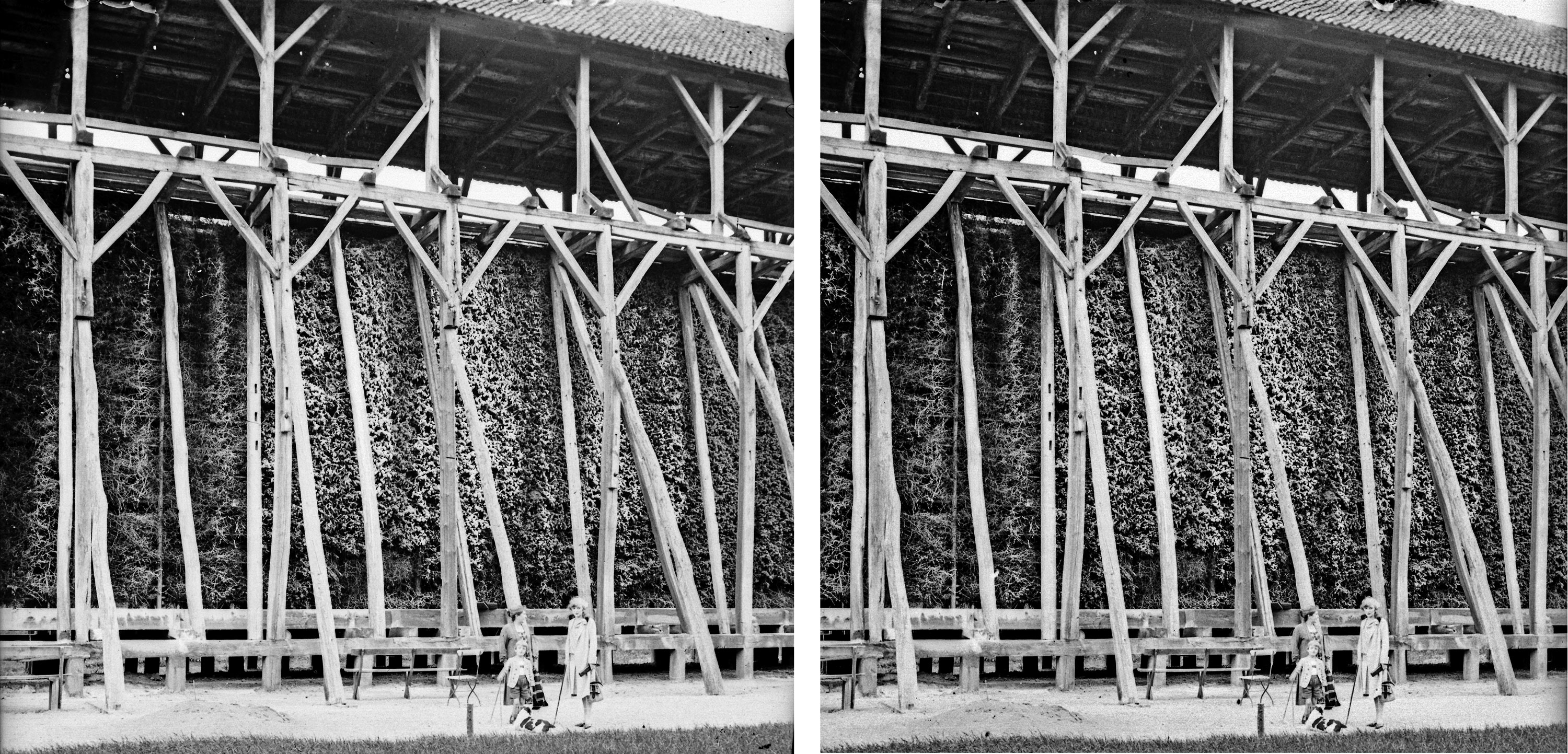 Gradierwerk-Paar im Ort Bad Salzdetfurth